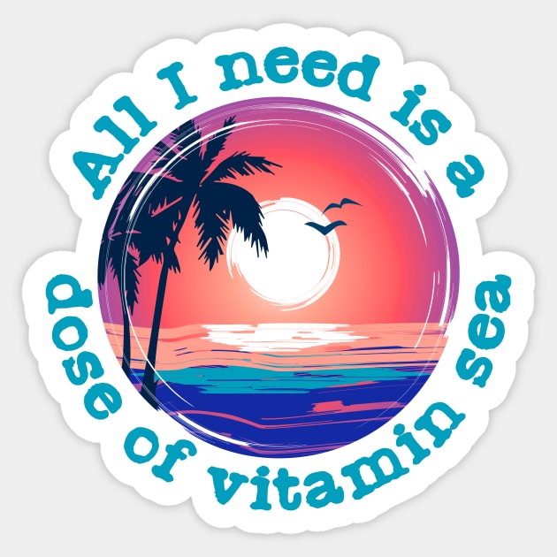 Vitamin Sea Sticker by AshBash